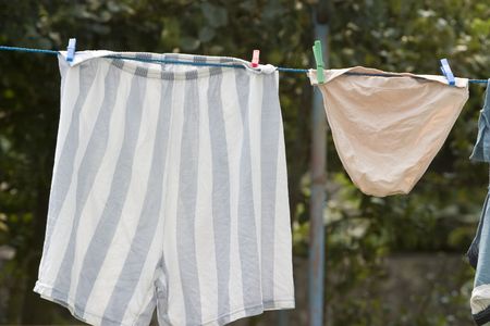 man and woman underwareの写真素材