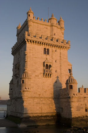Belem tower in Lisbon, Portugalのeditorial素材