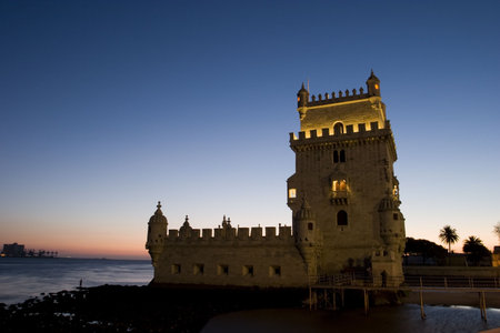 Belem tower in Lisbon, Portugalのeditorial素材