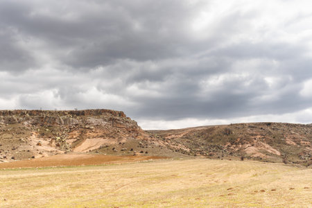 landscape in the cloudy dayの写真素材