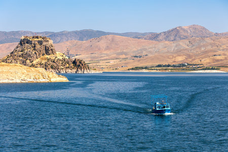 Fishing boat on Lake Keban
