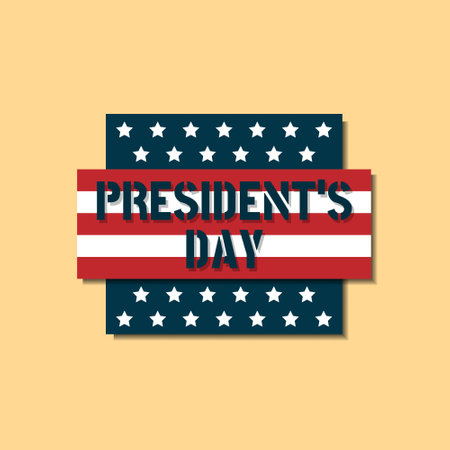 Happy President's Day. Suitable for President's Day's products or eventsのイラスト素材