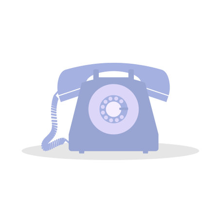 Old phone. Commonly used phones around the fiftiesのイラスト素材