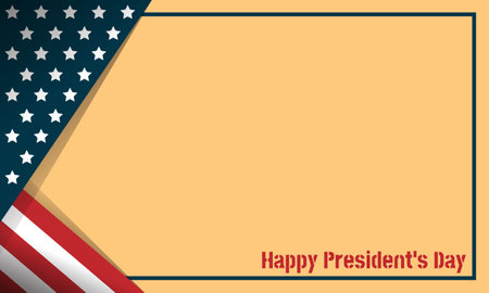 Happy President's Day background with copy space area. Suitable for President's Day's eventのイラスト素材