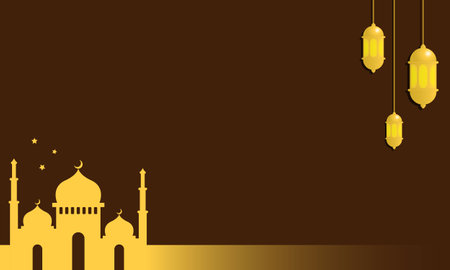 Ramadan background with copy space area. Suitable for events related to Ramadanのイラスト素材