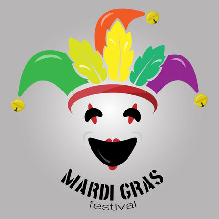 Mardi Gras greeting card. Suitable for Mardi Gras event or productのイラスト素材