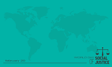 World Day of Social Justice background with copy space area. Suitable for social justice eventのイラスト素材