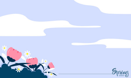 Spring season background with copy space area. Suitable for springtime event