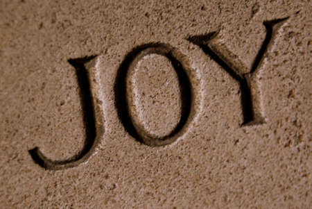 Engraved word found on a church wallの写真素材