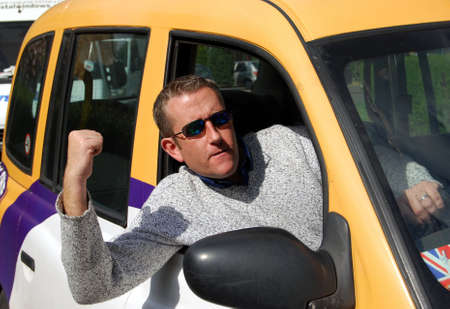 Taxi driverの写真素材