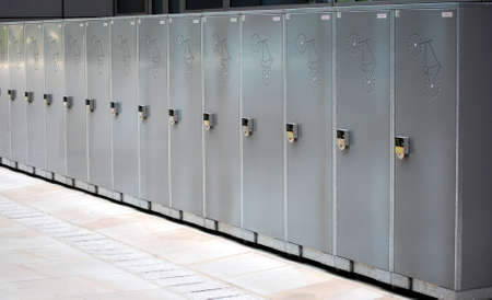 bike lockersの写真素材