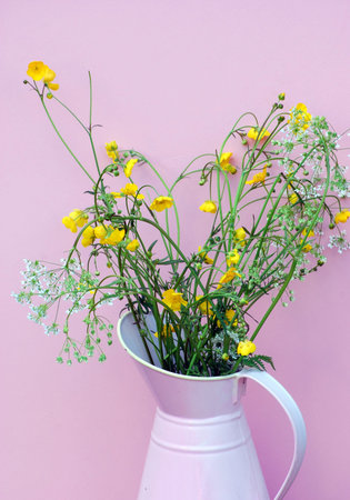 wild flowers in jug