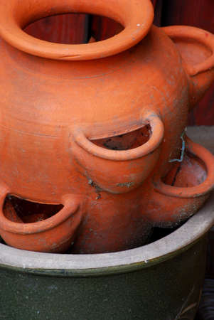 flower potsの写真素材