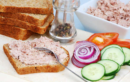 tuna sandwichの写真素材