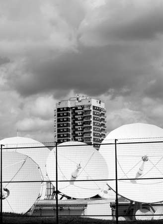 satellite cityの写真素材