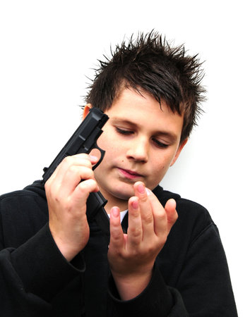 loading a gunの写真素材