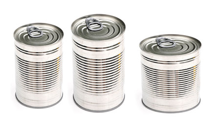 tin cansの写真素材