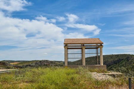 the ruins of a roman civilization in Cuenca, Spainのeditorial素材