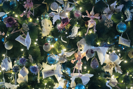 Christmas celebration decoration The background  vintage winterの写真素材