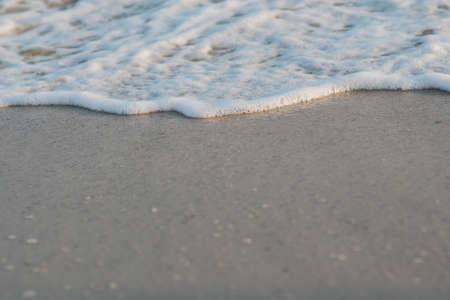 Beautiful Blue Ocean Wave and foamの写真素材