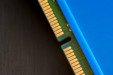 Details from the computer. RAM.