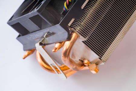 CPU fan with aluminum radiatorの写真素材