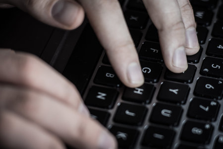 Russian hacker hacking the server in the dark