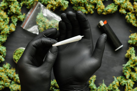Grinder A lot ofx marijuana, fresh buds of cannabis many weed. Copy spase Copy-space