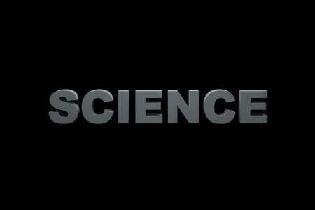 The word Science, white background, Educationresearch. Text concept.