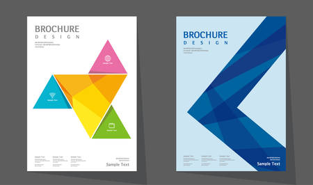 Book cover design template in A4 sizeのイラスト素材