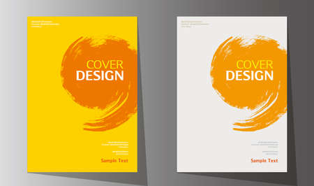 Simple abstract book cover design vector template in A4 size for annual report, brochure design, flyer promotion, presentation coverのイラスト素材