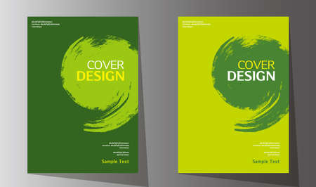 Simple abstract book cover design vector template in A4 size for annual report, brochure design, flyer promotion, presentation coverのイラスト素材