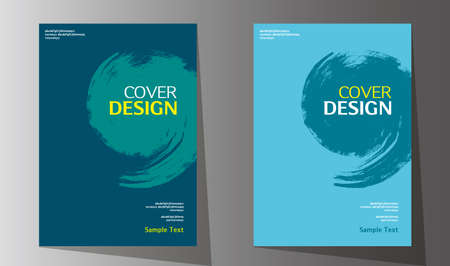 Simple abstract book cover design vector template in A4 size for annual report, brochure design, flyer promotion, presentation coverのイラスト素材
