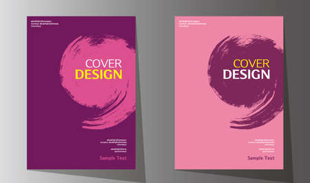 Simple abstract book cover design vector template in A4 size for annual report, brochure design, flyer promotion, presentation coverのイラスト素材