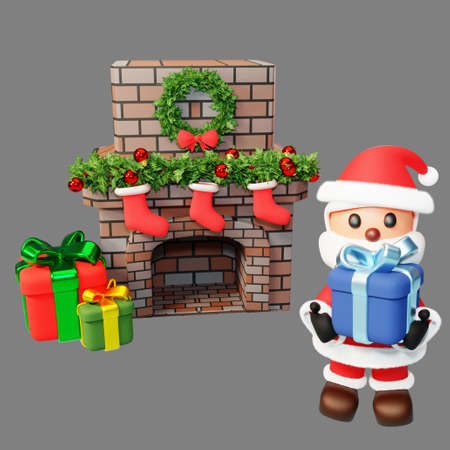3d christmas iconの写真素材
