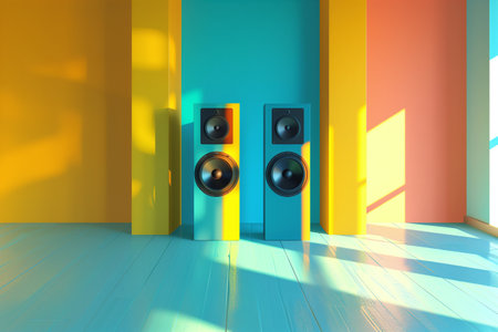 3D Audio Experience: Musical Sound Equipment with Stereo Speaker Technologyの素材