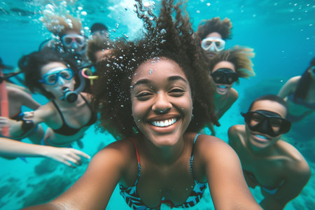 City Summer Bliss: Smiling Faces, Friendship, and Fun in an African Community's Outdoor Gathering.の素材