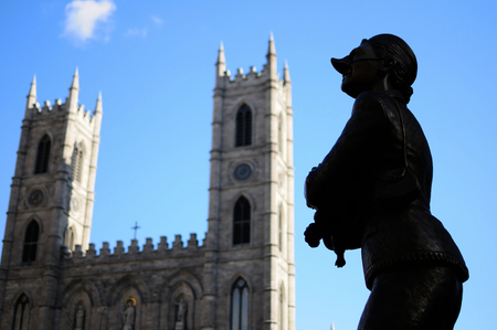 Notre dame Montrealの写真素材