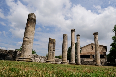 Archaeological site of altilia sepinoの写真素材