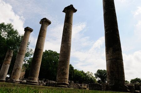 Archaeological site of altilia sepinoの写真素材