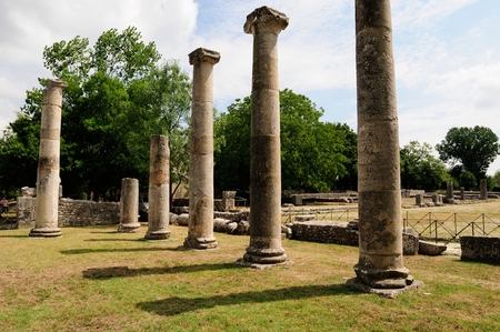 Archaeological site of altilia sepinoの写真素材