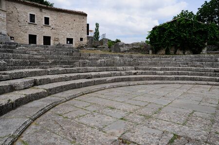 Archaeological site of altilia sepinoの写真素材