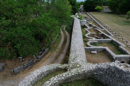Archaeological site of altilia sepinoの写真素材