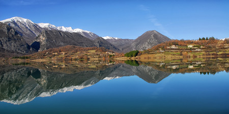 Lake Castel San Vincenzo mainarde National Park Abruzzo Lazio Moliseの写真素材