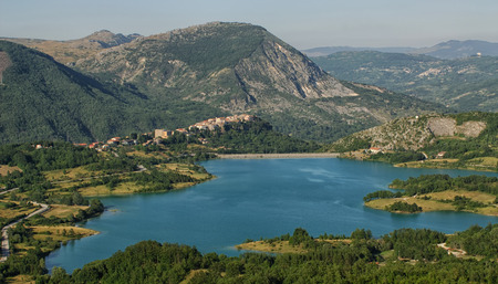 Lake Castel San Vincenzo mainarde National Park Abruzzo Lazio Moliseの写真素材