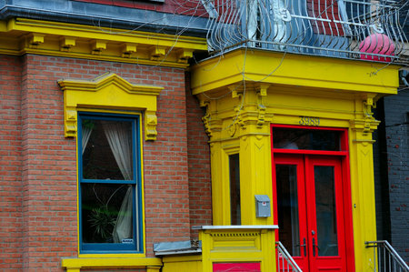 Montreal houses, Canadaの素材