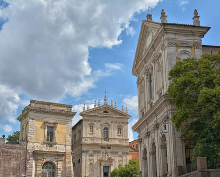 Historic center of the city of Rome, famous palaces and monuments, Rome, August 2018のeditorial素材