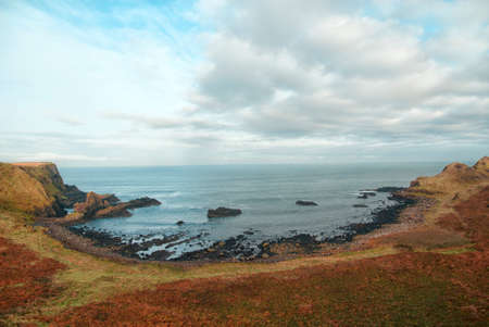 Northern ireland landscape in october, ireland green landscapeの写真素材