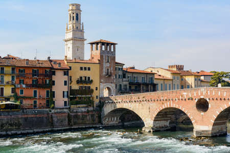 Historic center of Verona, Italyの写真素材