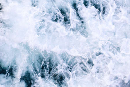 Sea water turbulent foam splashの写真素材